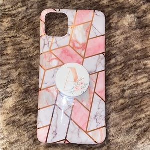 geometric marble iPhone 11 Pro Max case